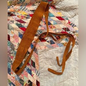 Ada Tan Suede Women's wrap belt